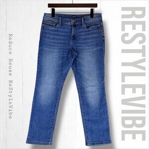 J JILL Women’s Size 10P 10 Petite Denim Jeans Slim Ankle Style Fit Stretch